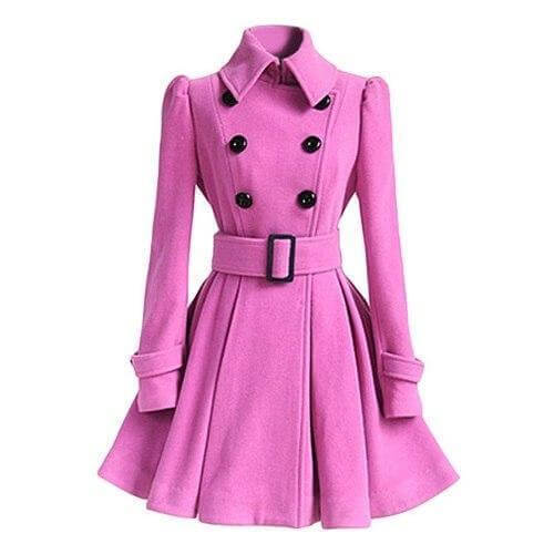 Street-Wave Women Double-Breasted Windbreaker Trench Coat With Belted Silhouette And Weatherproof All-Season Protection