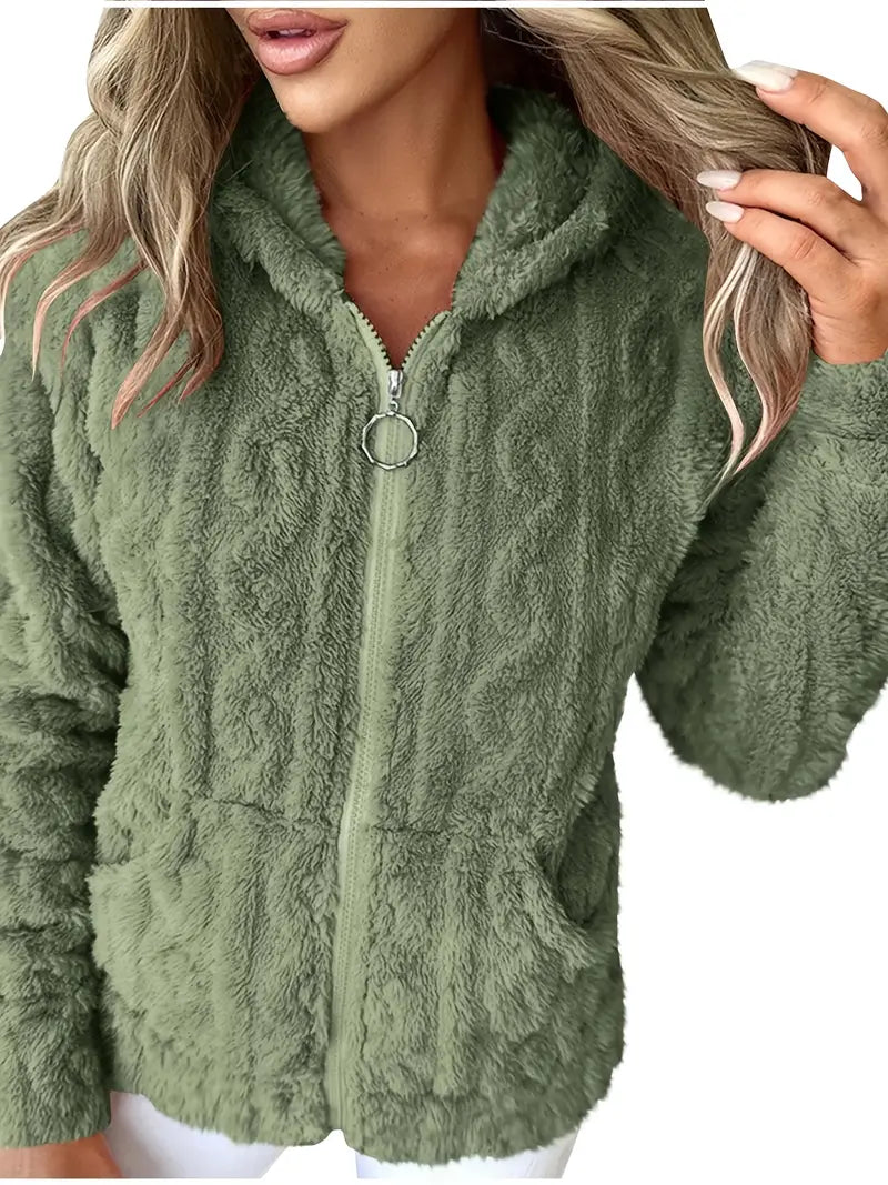 Street Wave Zip Hoodie Ultra Soft Fleece Cozy Everyday Wear For All Day Comfort Plus