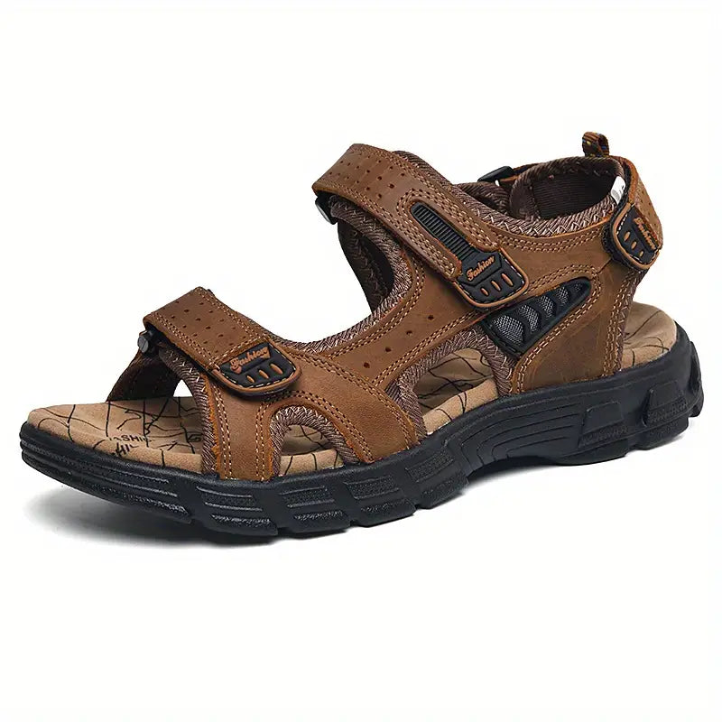 Street-Wave Verity Quick-Dry Sandals For Men With Non-Slip Sole And Hook-And-Loop Closure Adventure-Ready