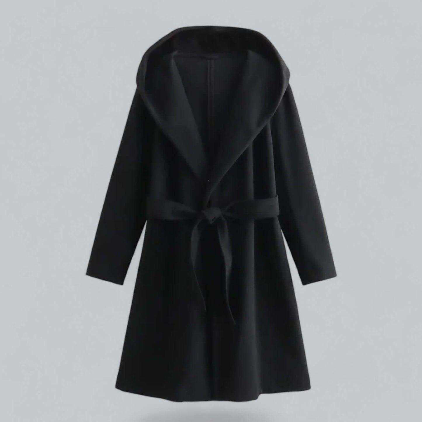 Street-wave Hooded Long Trench Coat For Women Warm Stylish Weatherproof Outerwear