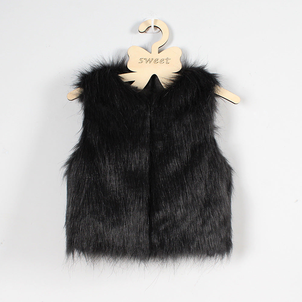 Street-wave Women's Fluffy Faux Fur Vest With Elegant Cut For Warm Chic Style Everyday Comfort
