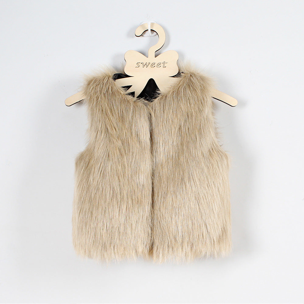 Street-wave Women's Fluffy Faux Fur Vest With Elegant Cut For Warm Chic Style Everyday Comfort