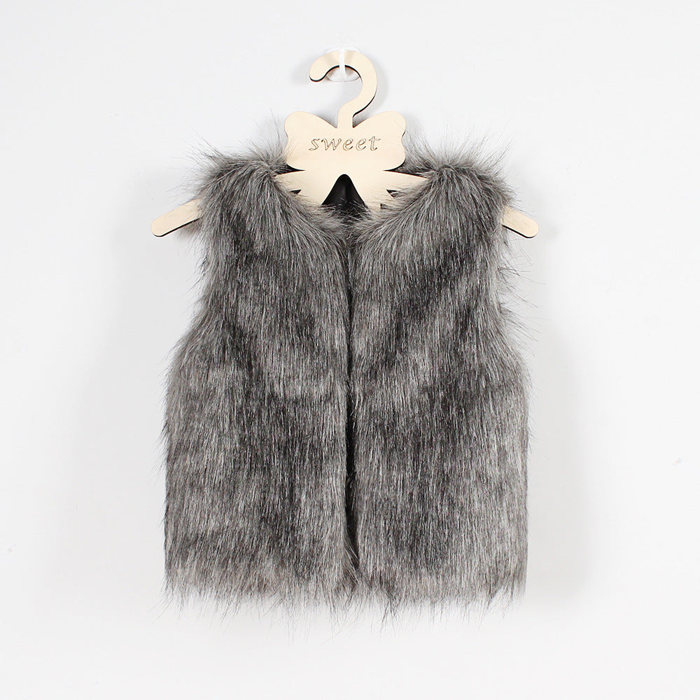 Street-wave Women's Fluffy Faux Fur Vest With Elegant Cut For Warm Chic Style Everyday Comfort