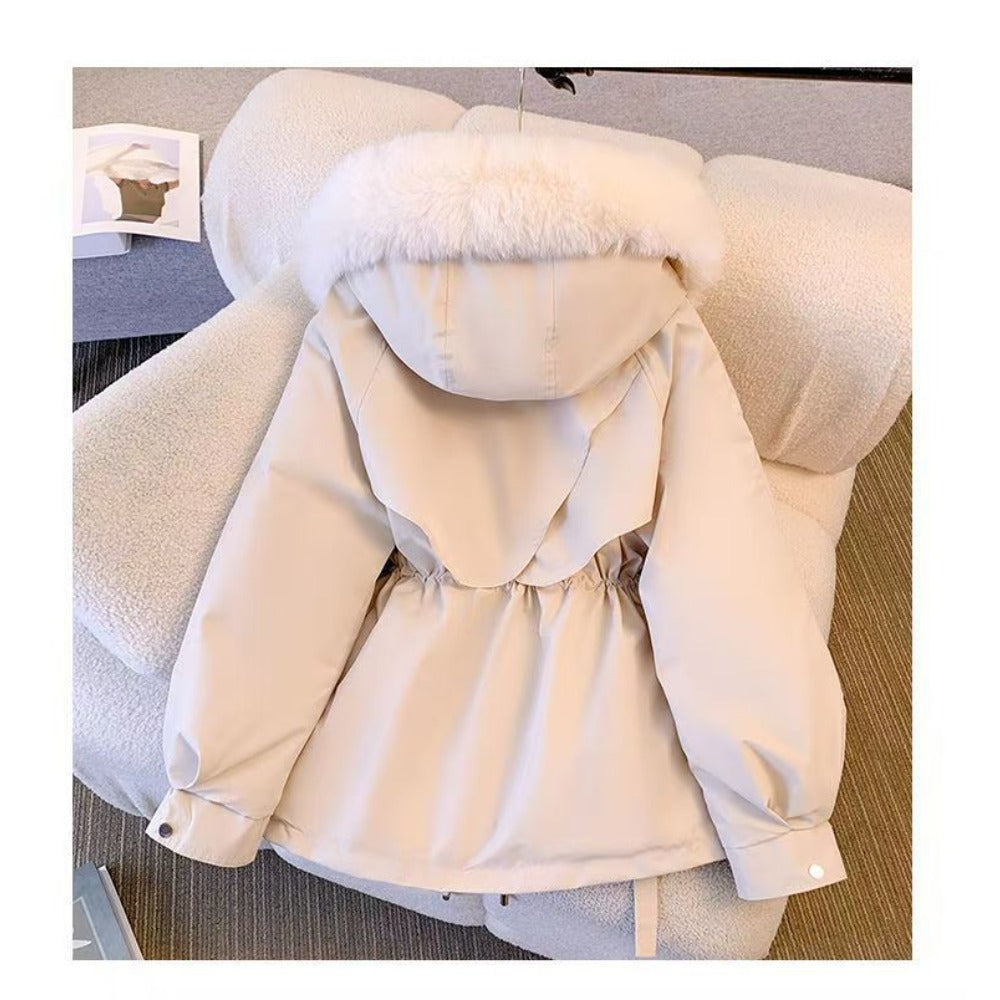 Street-Wave Alice Womens Cozy Faux Fur Winter Coat Removable Hood