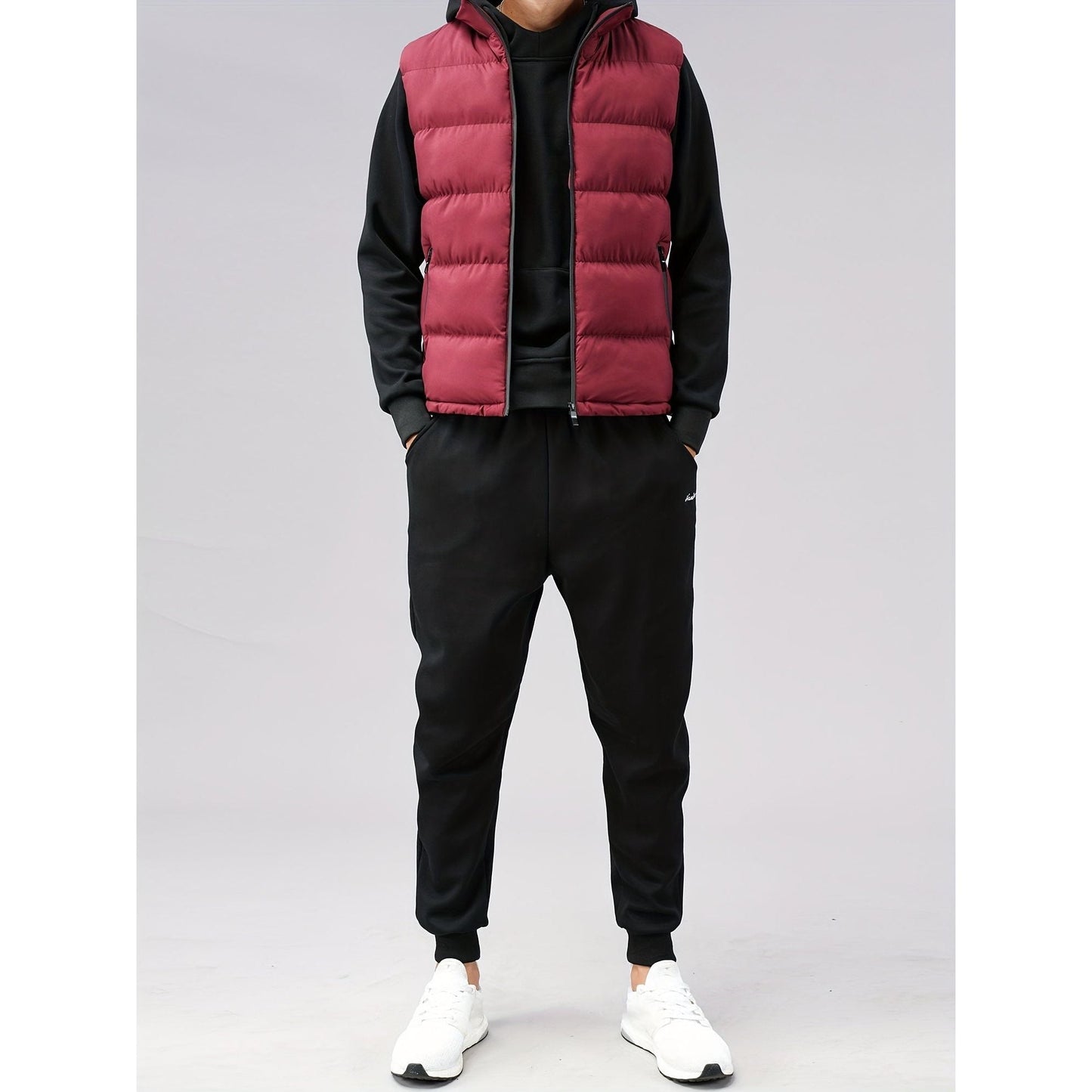Street-wave Men Padded Vest Premium Materials Warmth Insulation Winter Outerwear