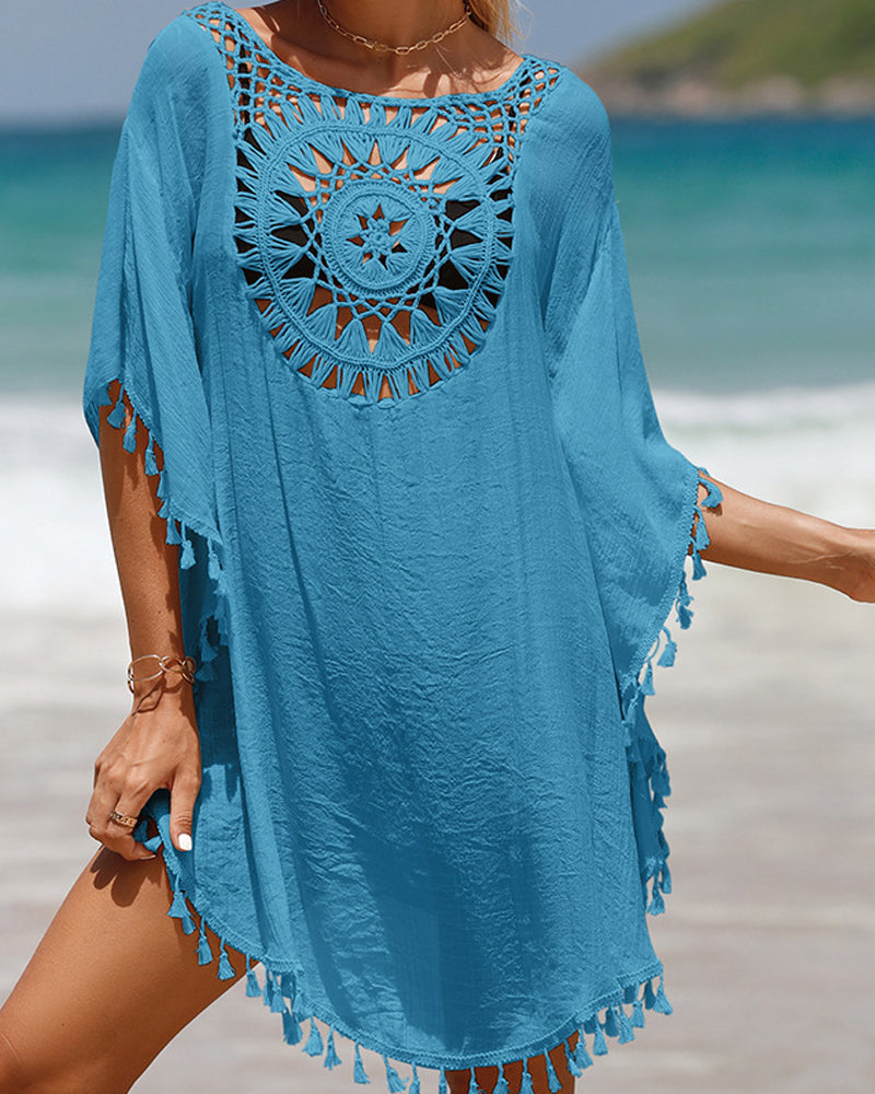 Women's Beach Cover-Up with Lightweight Fabric and Relaxed Fit
