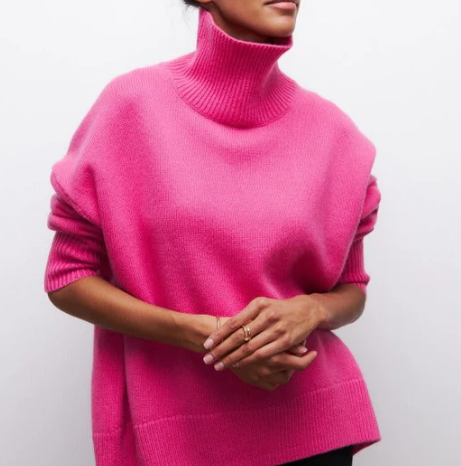 Street Wave Otrana Turtleneck Sweater For Women Elegant Lightweight Comfort And Flattering Fit