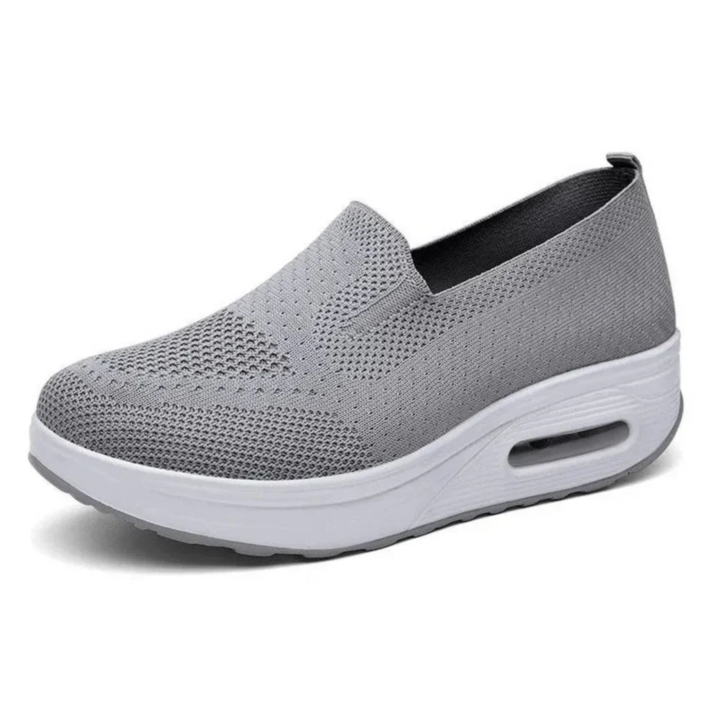 Street Wave Womens Orthopedic Slip On Shoes Breathable Knit Upper All Day Comfort For Active Women