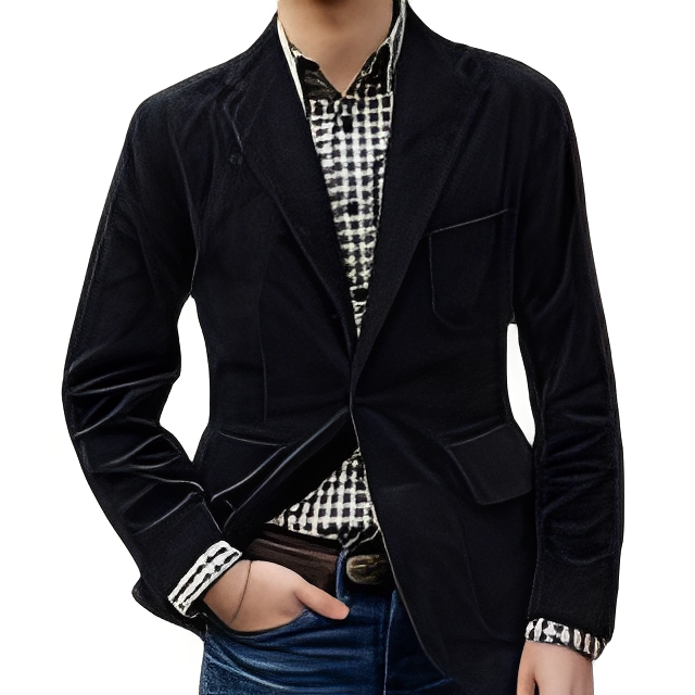 Street-Wave Men's Classic Coat With Modern Fit And Premium Materials For Timeless Versatile Style