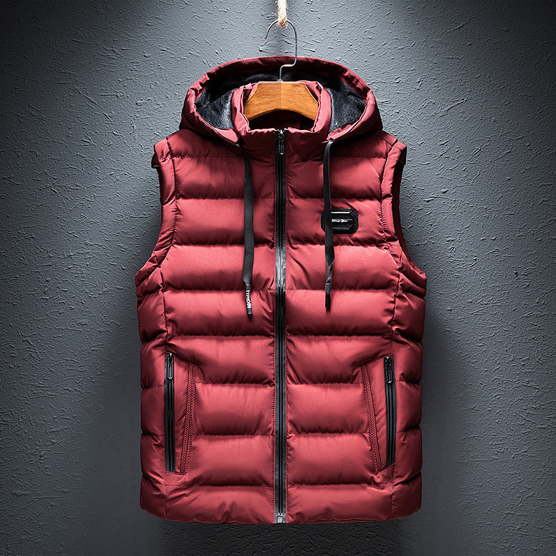 Street-Wave Hooded Fleece Vest For Men With Premium Warmth And Flexible Movement For Outdoor Adventure