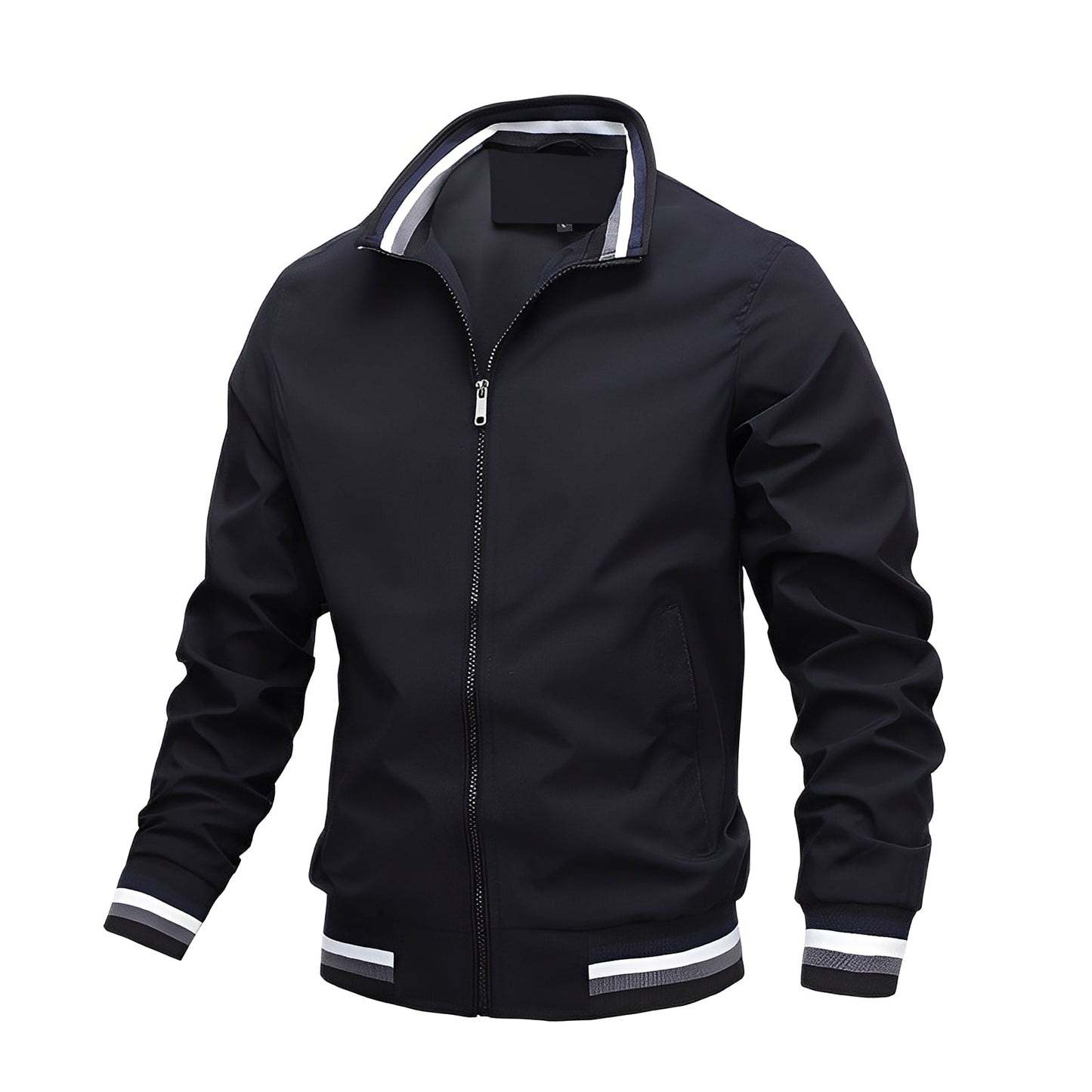 Street-Wave Men's Lightweight Windproof Jacket With Breathable Comfort And Modern Fit