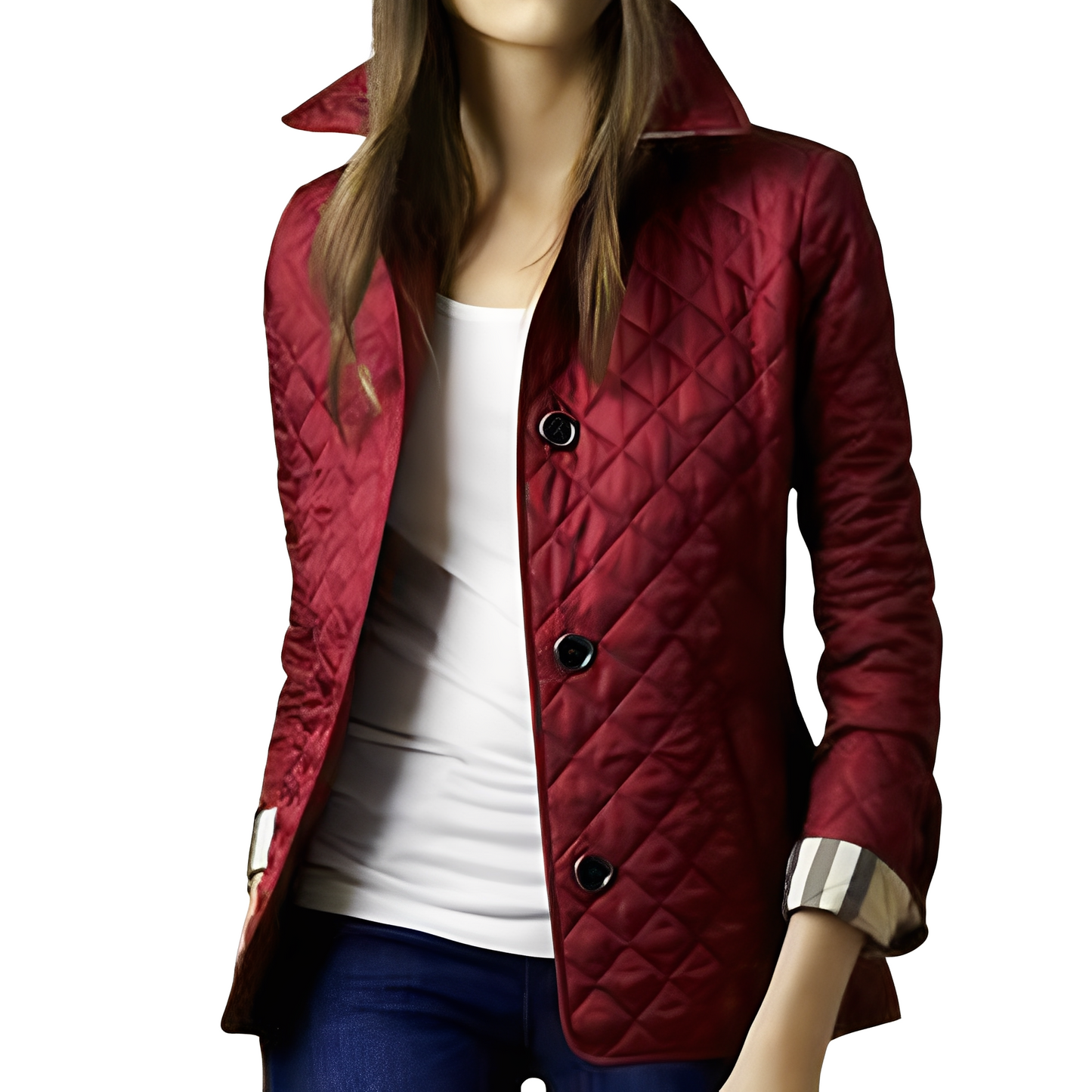 Street-wave Slim Fit Quilted Jacket For Men With Button Front And Premium Comfort