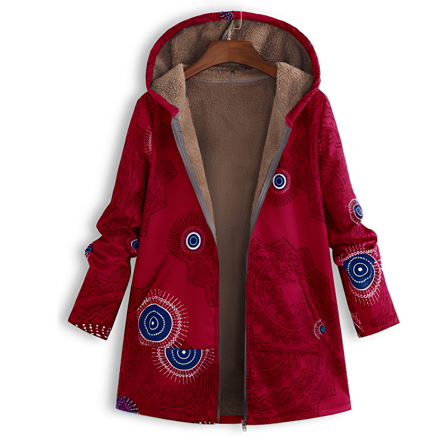 Street-Wave Floral Winter Coat For Women With Premium Warmth And Patterned Detailing Cozy And Chic