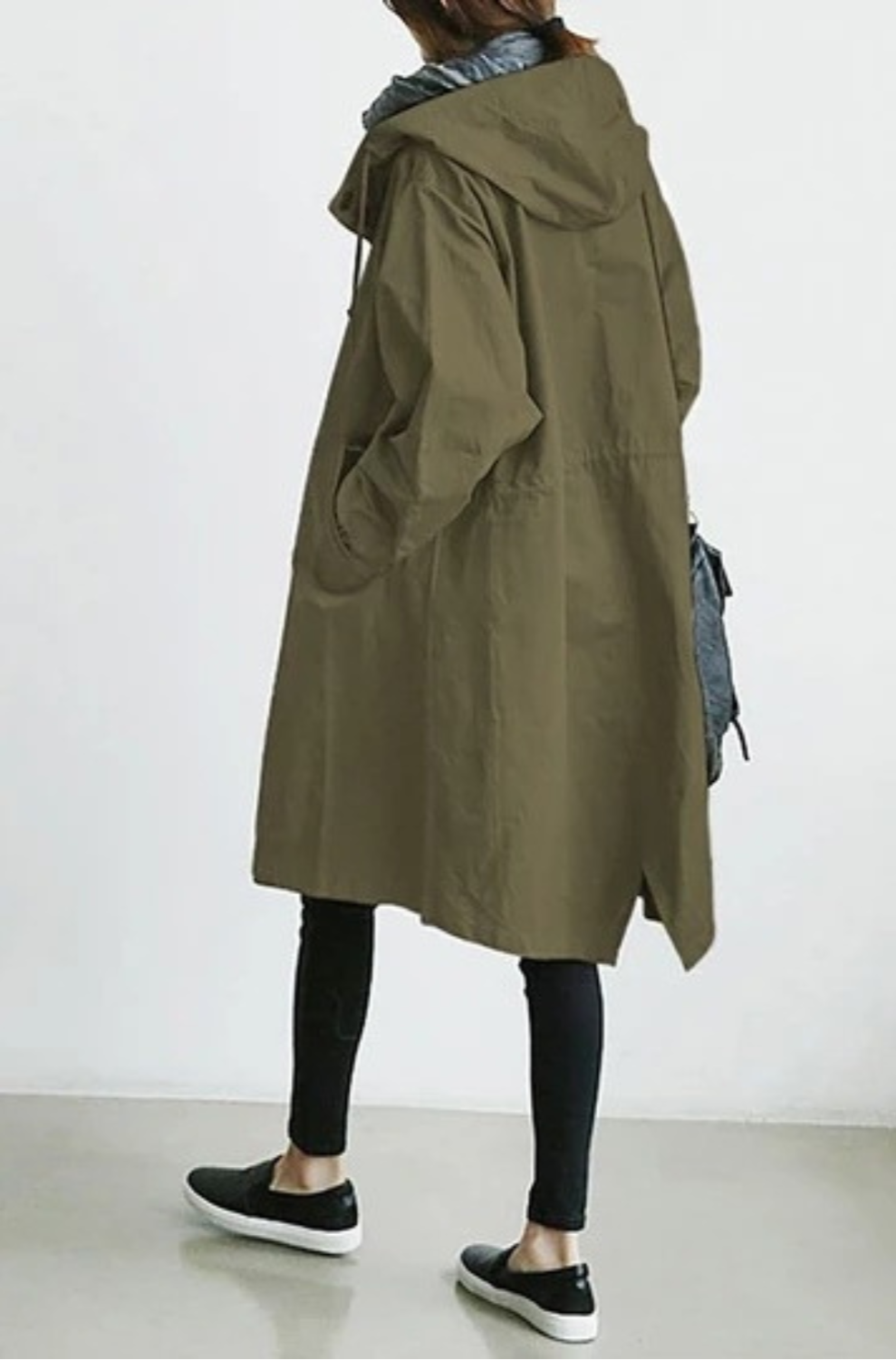 Street Wave Women Trench Coat Windproof Waterproof All Weather Protection For Everyday Wear