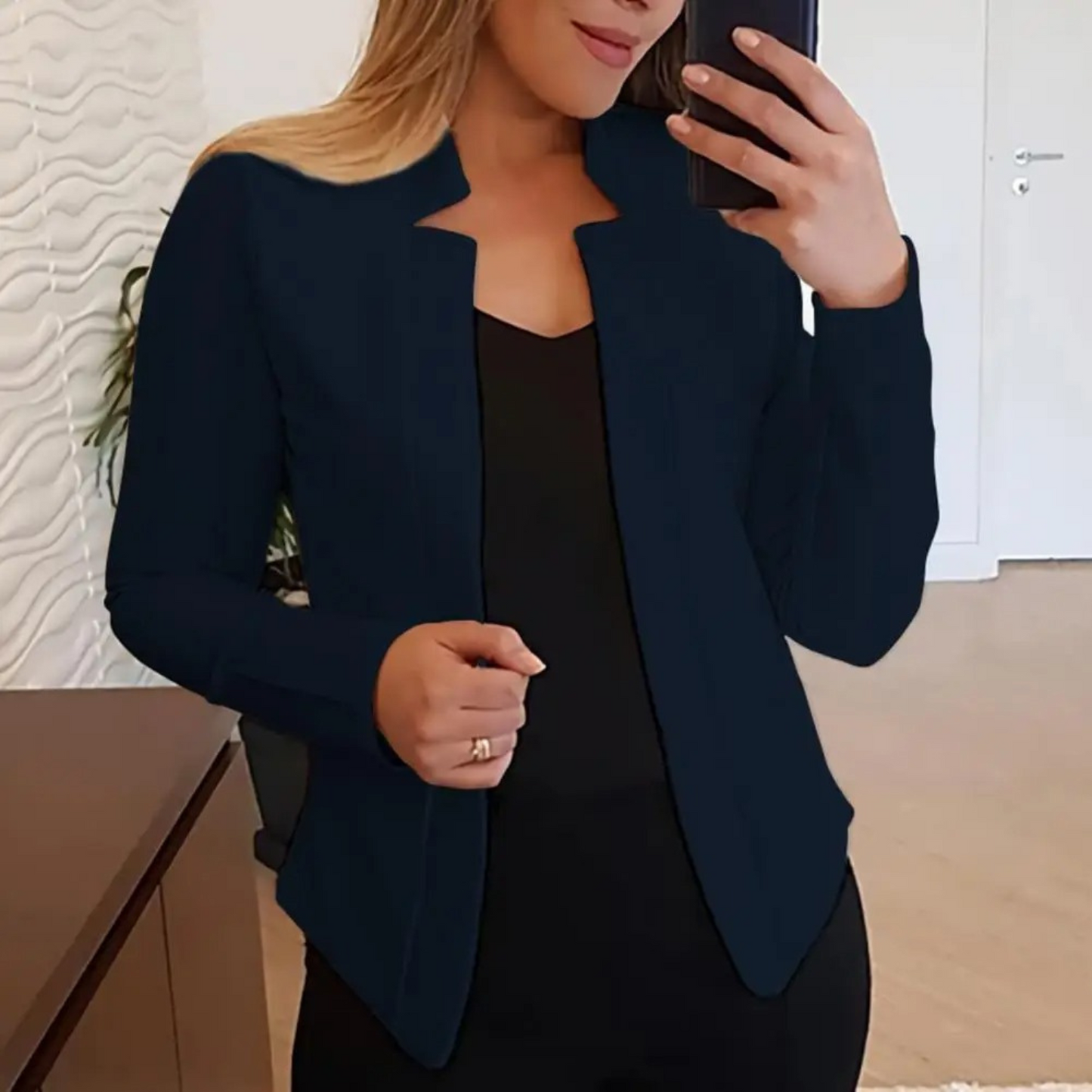 Street-Wave Womens Work Blazer Elegant All Day Comfort Premium Materials Office Ready