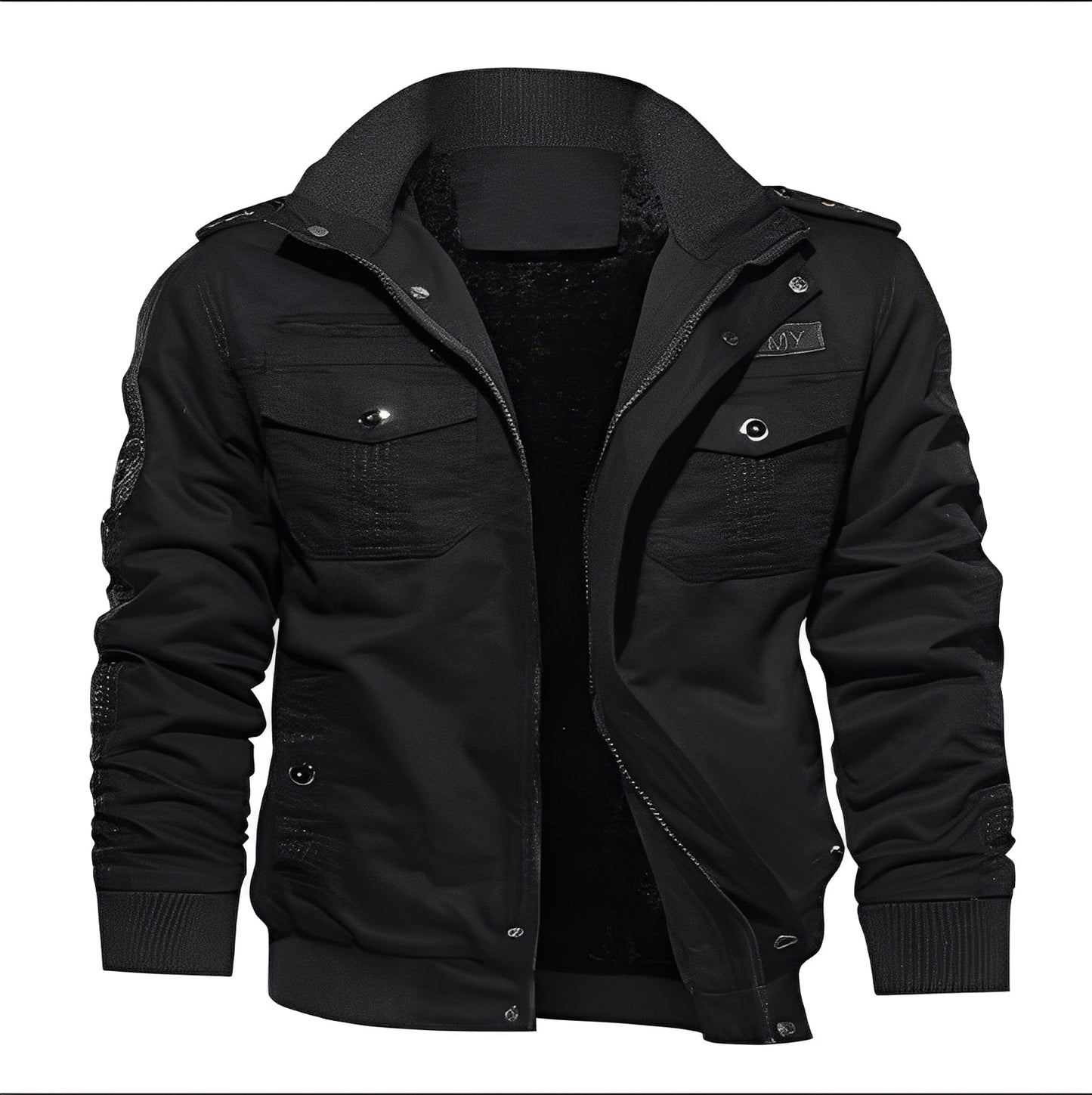 Street-wave Fleece Jacket For Men With Pockets And Cozy Warmth For Everyday Wear