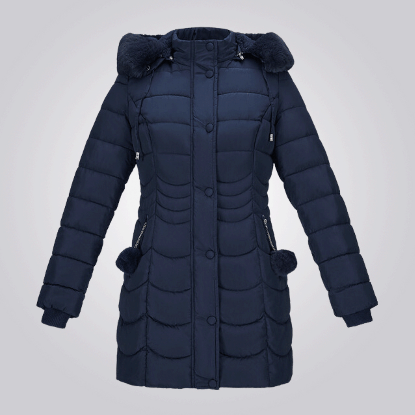 Street-Wave Ultra Warm Long Winter Coat For Women With Removable Hood And Durable Insulation