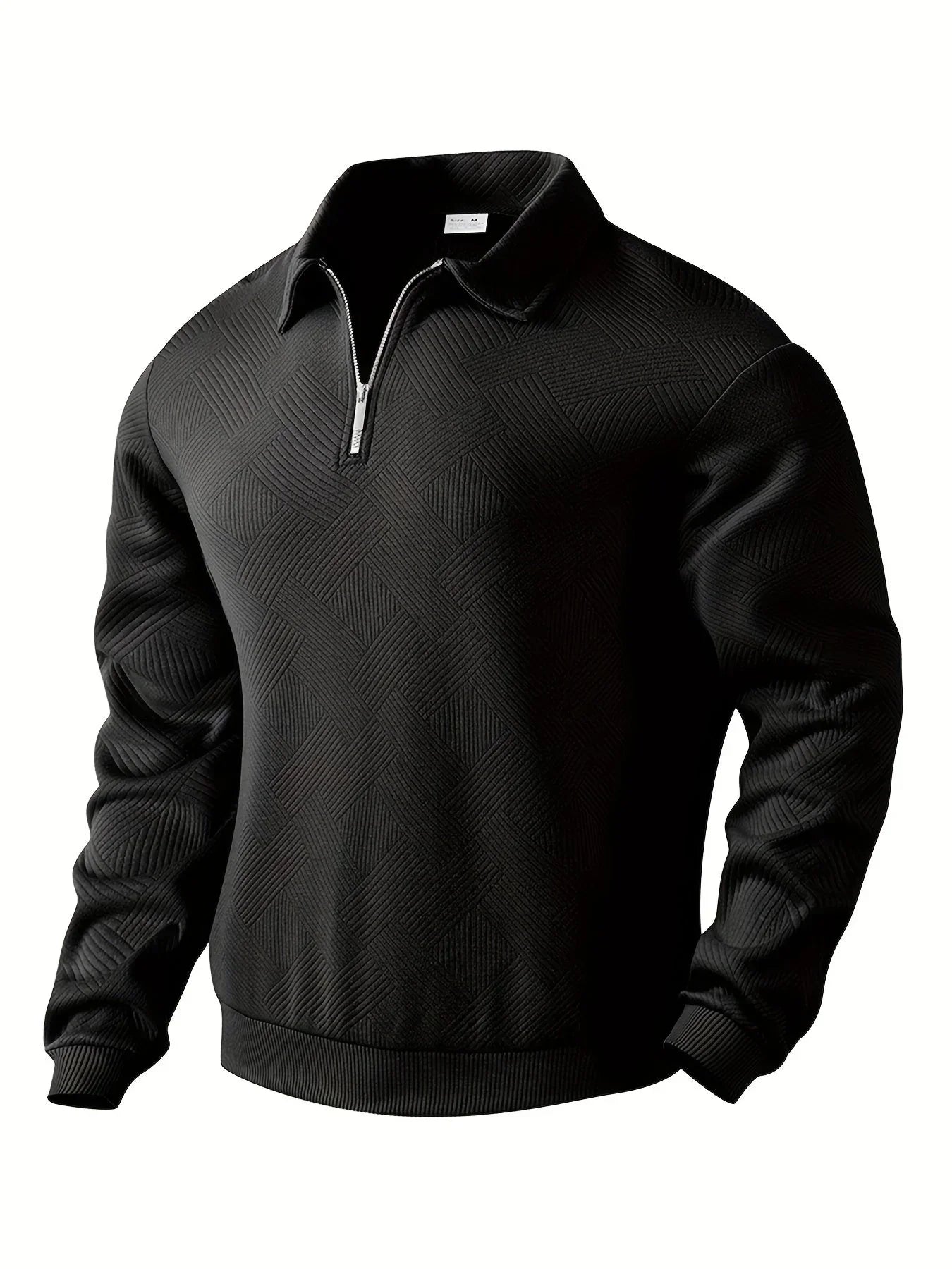 Street-wave Pullover For Men Geometric Knit Warmth Vintage Style Cozy Comfort For Everyday Wear