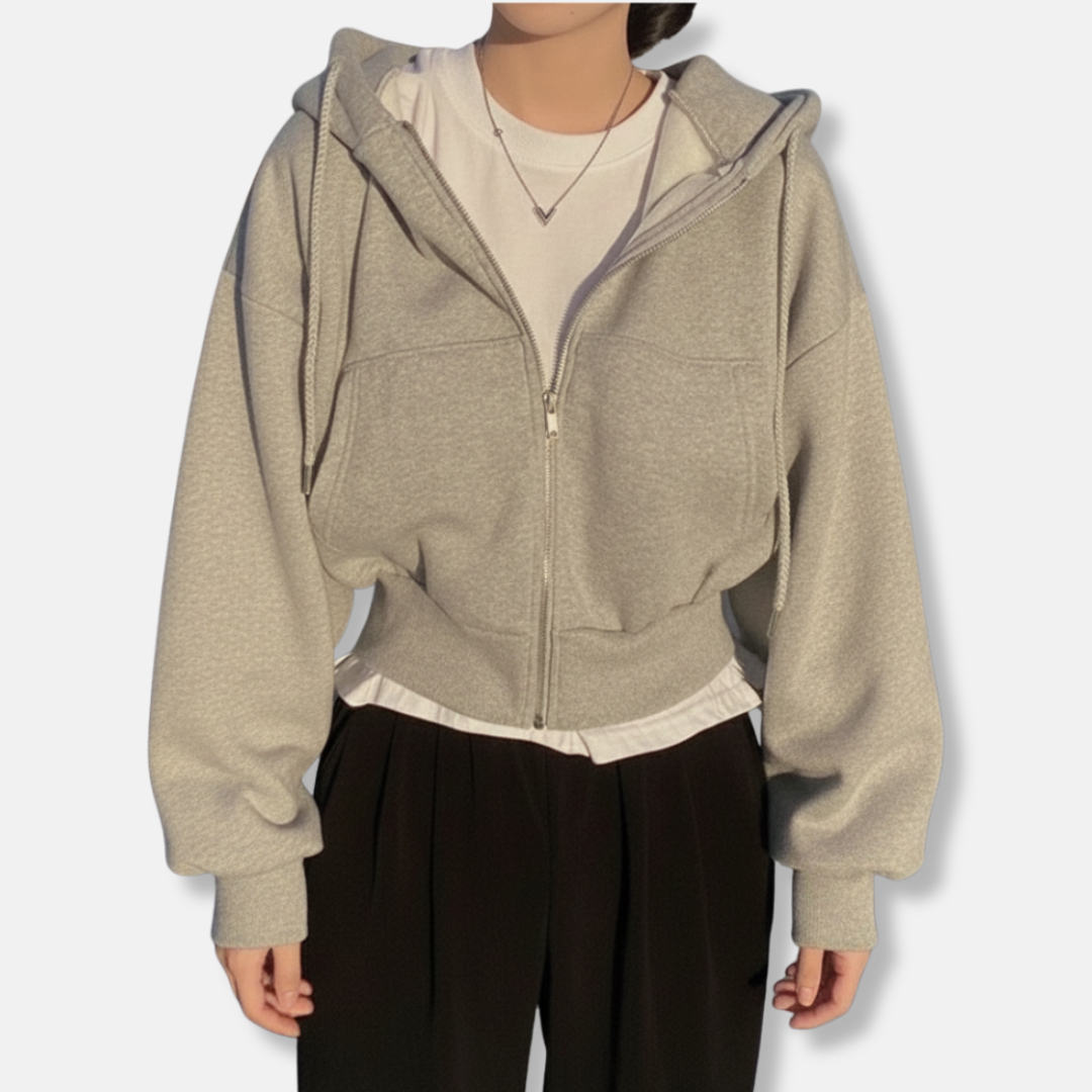 Street Wave Womens Zip Up Hoodie Fleece Lined Cozy For Women Oversized
