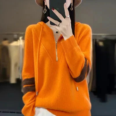 Street-Wave Cashmere Sweater for Women Luxuriously Soft Elegant Fit Perfect for Spring