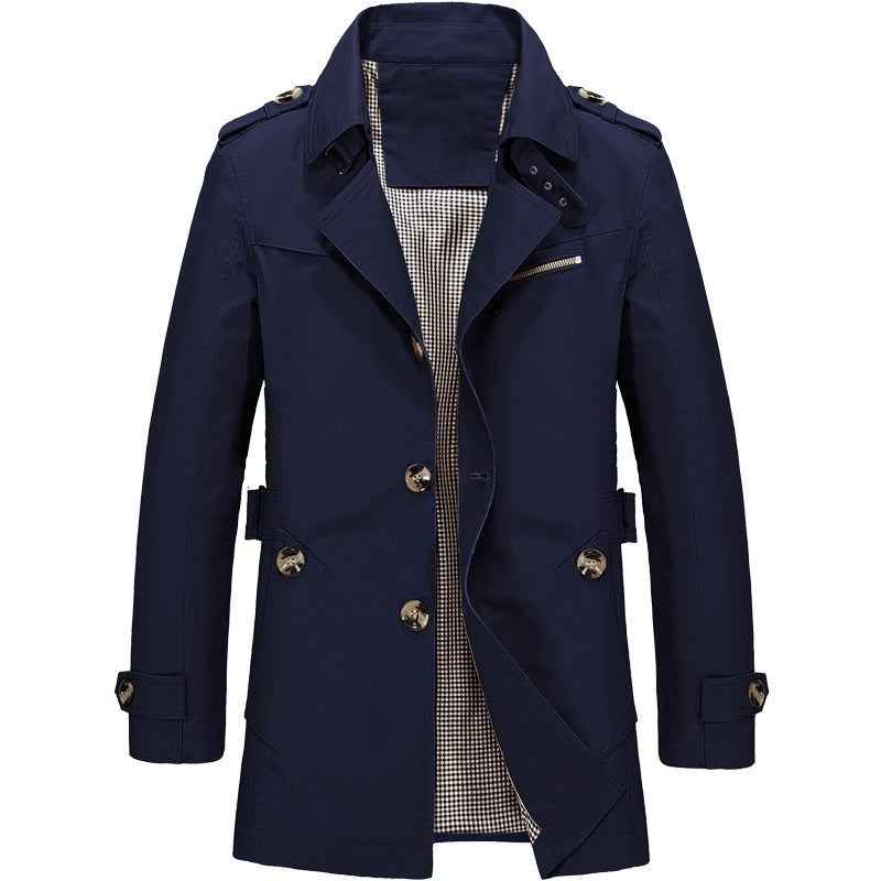 Streetwave François Windbreaker With Fleece Lining Warm Windproof Coat For Men Everyday Style
