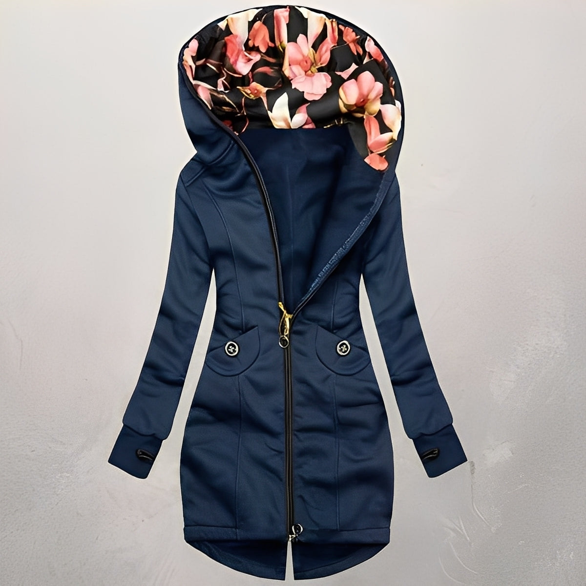 Streetwave Slim Fit Jacket For Women Stylish Cozy Warm Outerwear With Plaid Lined Hood
