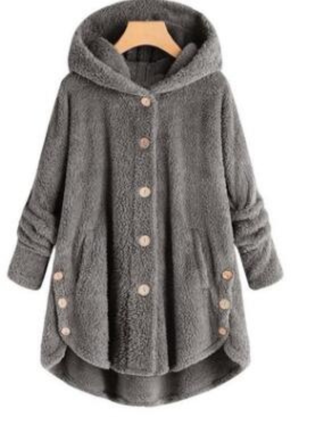 Streetwave Women's Hooded Teddy Coat Soft Warm Faux Fur Winter Outerwear With Cozy Lining
