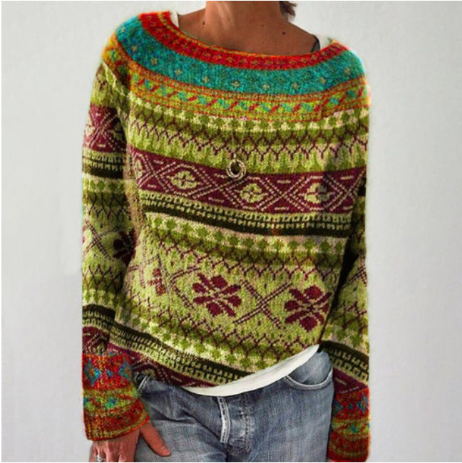Street-Wave Wool Blend Knit Sweater For Women, Cozy All-Day Comfort, Everyday Essential