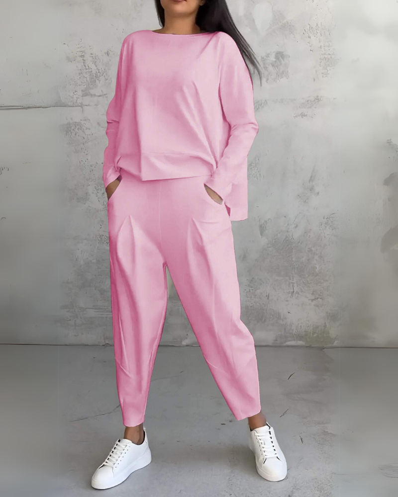 Street-wave Elegantes Lounge Set For Women Ultra Comfortable Effortless Chic Premium Minimalist Style