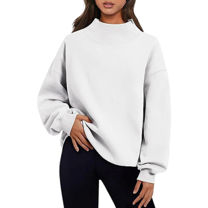 Street-Wave Basic Loose-Fit Long-Sleeve Sweater For Unisex Everyday Comfort And Minimalist Style