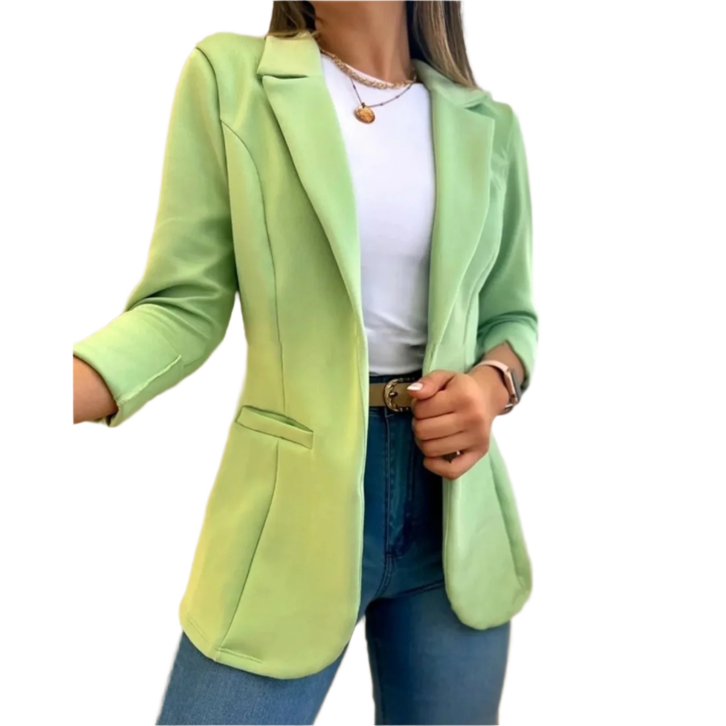 Street Wave Tailored Vintage Blazer For Women With Flattering Fit In Bold Yellow