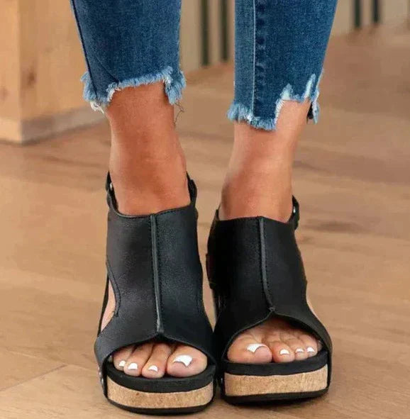 ALIA Orthopedic Wedge Sandals For Women By Streetwave Slimming Heel For Natural Walking