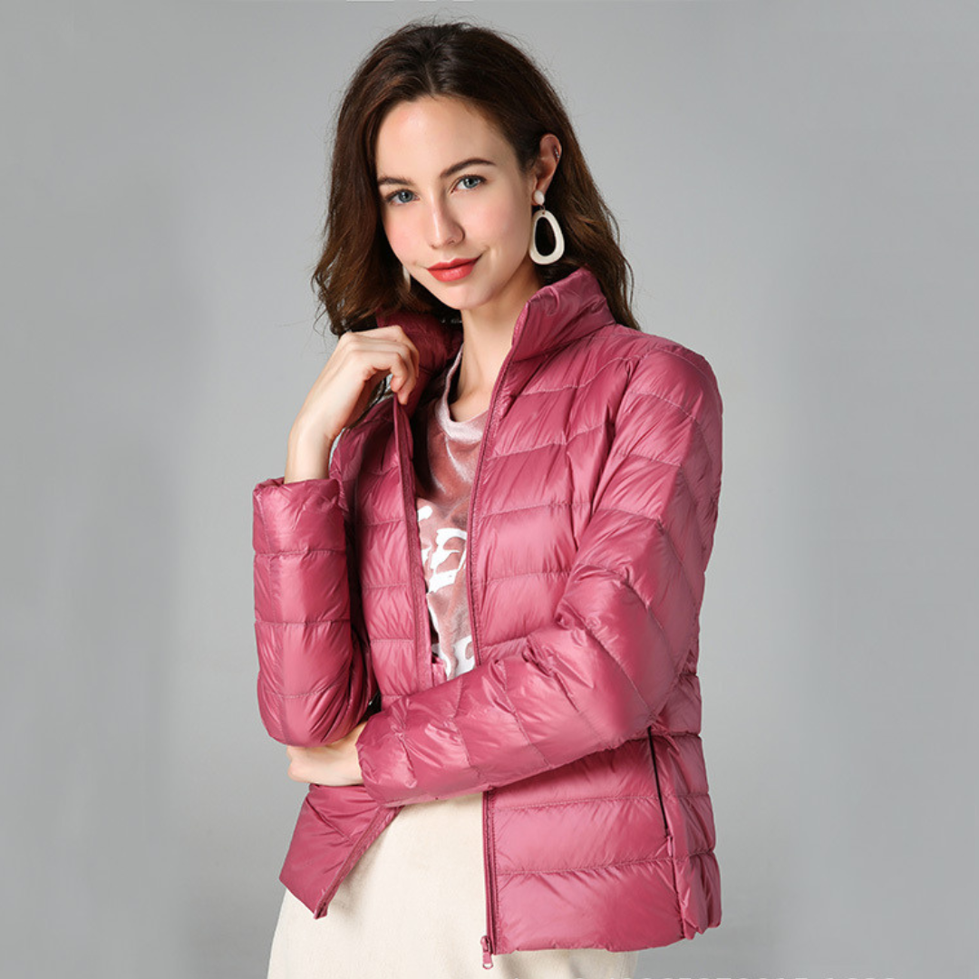 Street-Wave Womens Lightweight Down Jacket With Warmth Without Bulk For Urban Chic