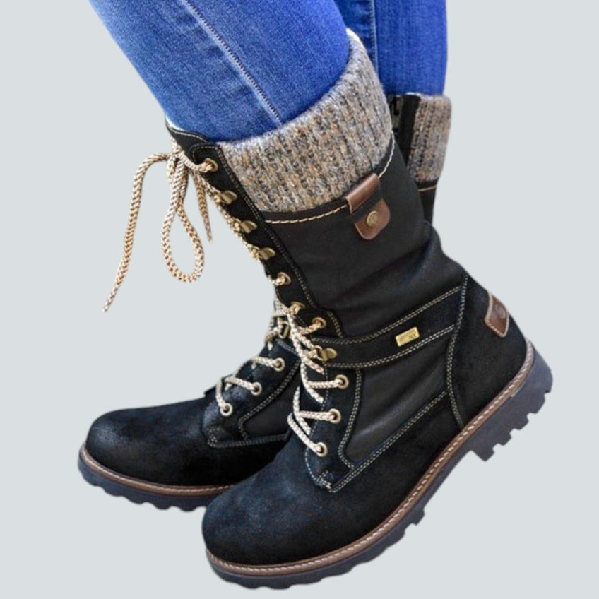 Street-wave Non-Slip Boots With Traction Sole For Outdoor Workers And City Explorers