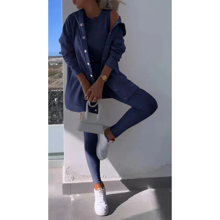 Street-wave Three Piece Lounge Set for Women Ultra Comfortable And Polished All Day Wear