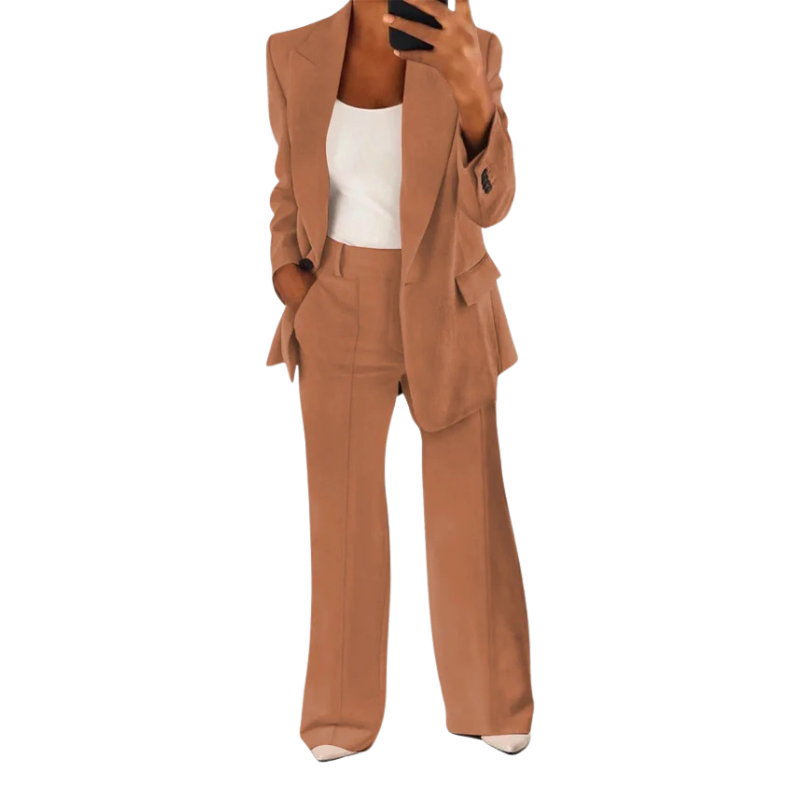 Street-wave Womens Double Breasted Blazer Elegant Fall Office Ready Timeless Chic