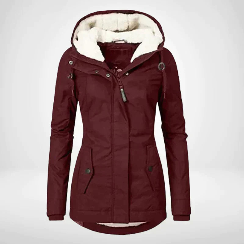 Street Wave Women Winter Jacket Parka Warm Cozy Fleece Lined Waterproof Windproof Hooded Coat