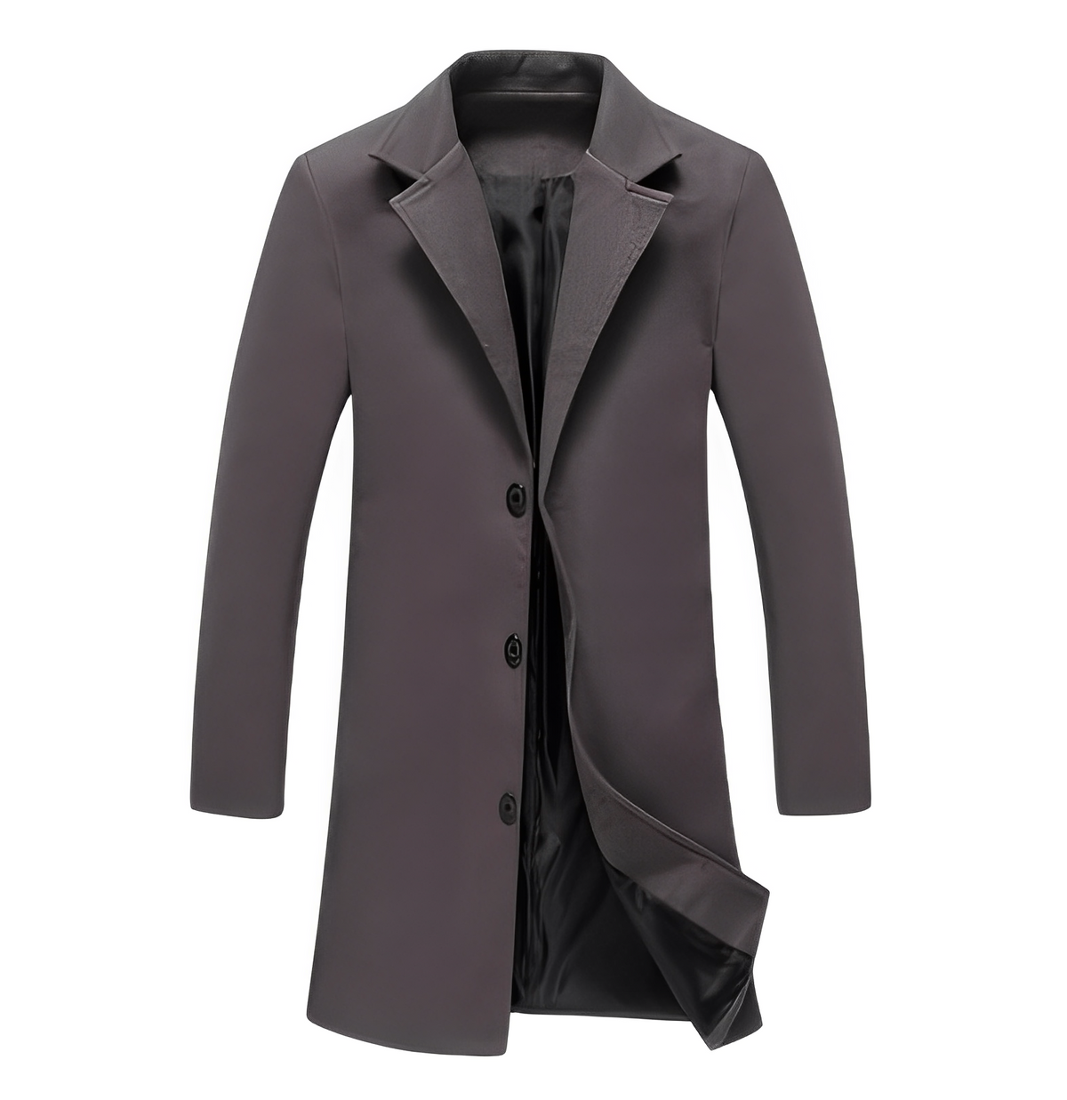 Street-Wave Wool Formal Winter Coat For Men With Warmth And Water-Repellent Protection Classic Fit