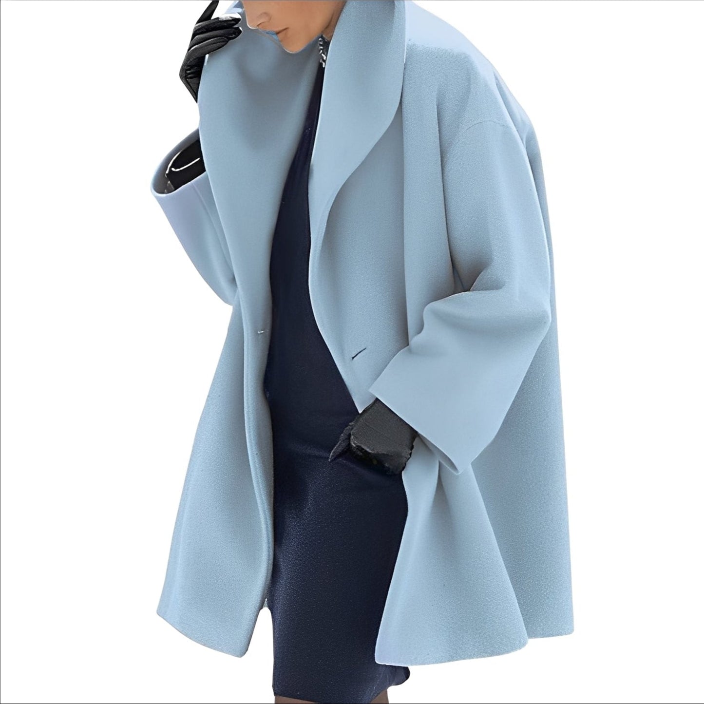 Streetwave Oversized Wool Coat For Women Warm Cozy Insulation And Classic Design For Winter