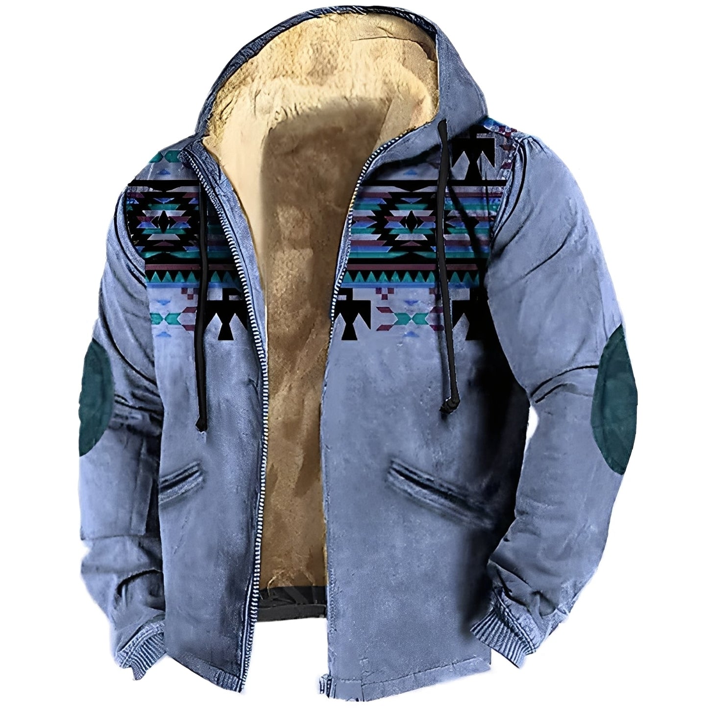 Streetwave Tribal Hoodie For Men Warm Cozy Fleece Lined Streetwear Jacket All Day Comfort