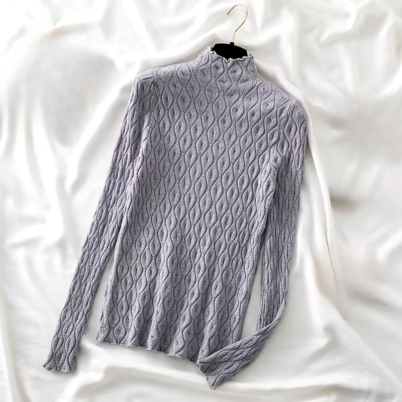Street Wave Cashmere Turtleneck Unisex Luxurious Lightweight Knit