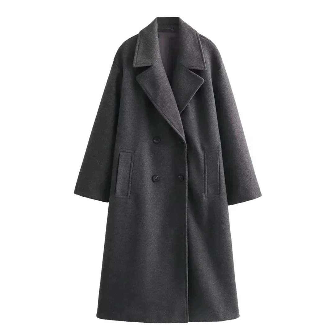 Street-Wave Wool Coat Longline Premium Warmth For Style-Minded Professionals In Cold Weather