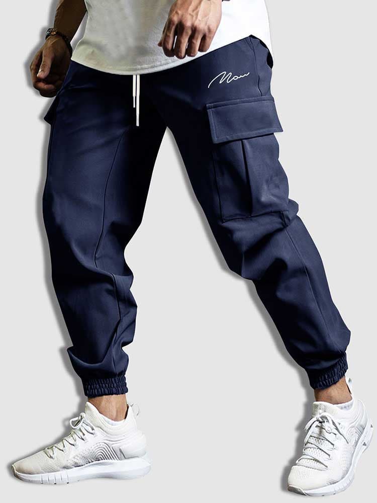 Street Wave Modern Cargo Pants For Men With All Day Comfort Durable Fabric Adjustable Drawstring