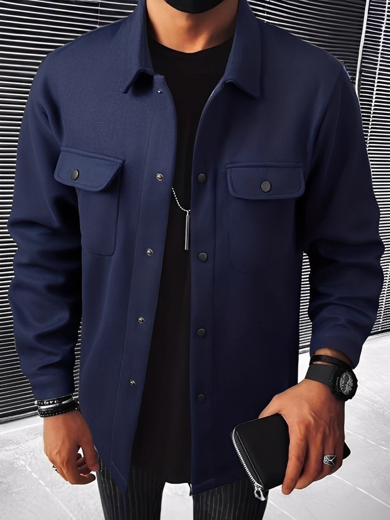 Street-wave Lightweight Plaid Jacket For Men With Front Pockets And Breathable Comfort