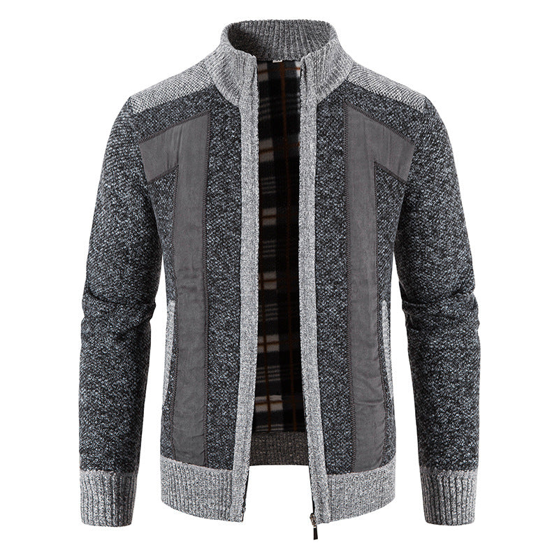 Street-wave Mens Wool Zip Jacket With Warm Comfort And Modern Style For Active Men