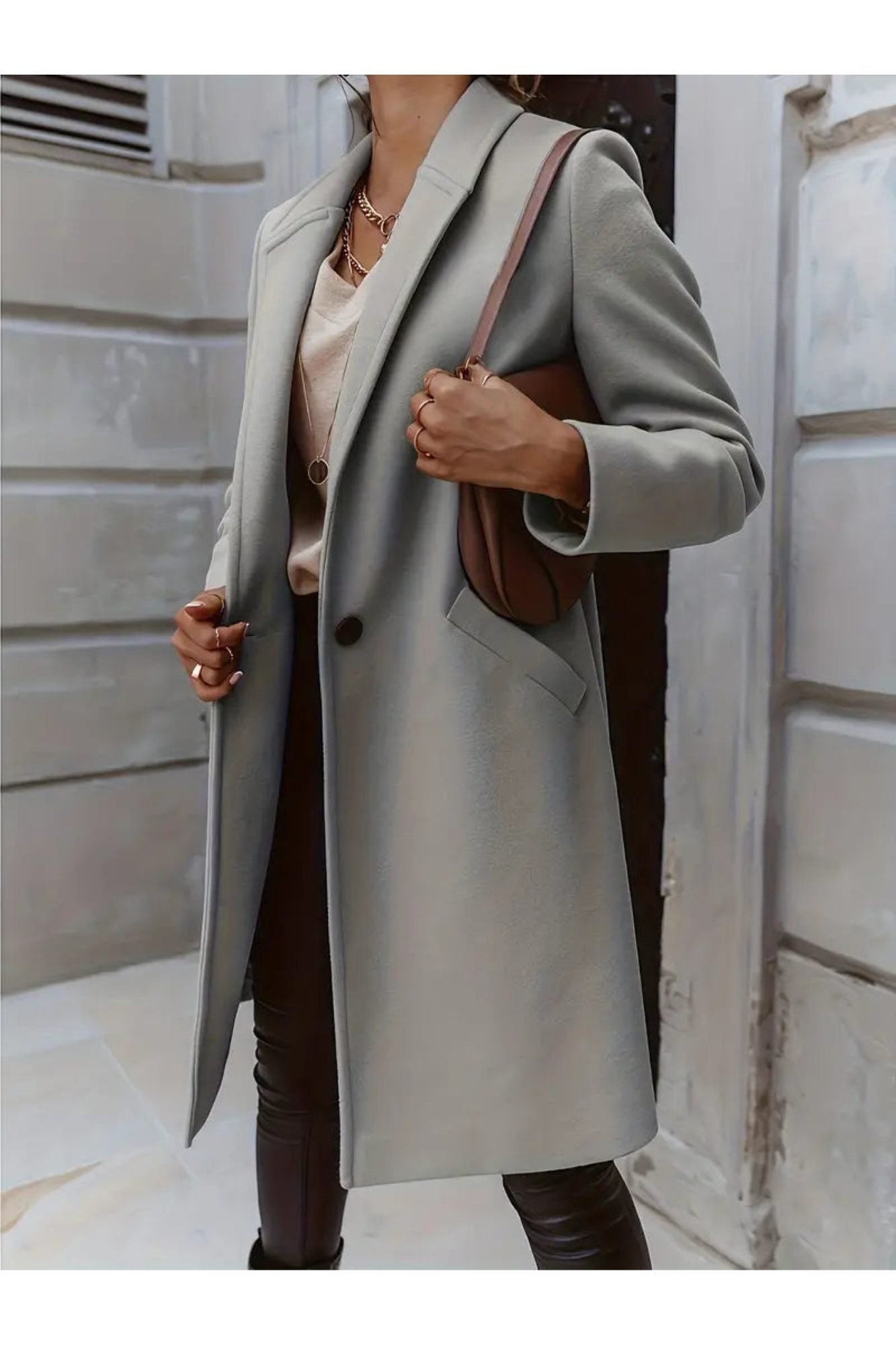 Street-wave Coat For Women Warm Long Wool With Timeless Elegance And All Day Comfort