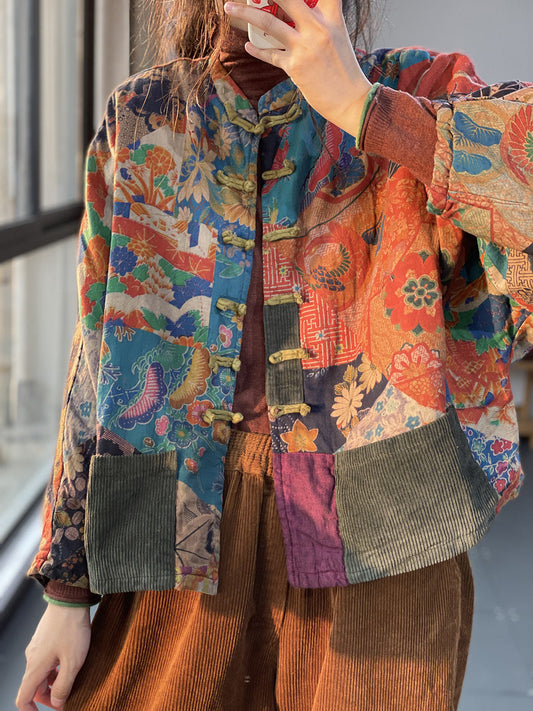 Street-wave | Klassischer ethnischer Mantel mit Taschen für Frauen - Street-wave