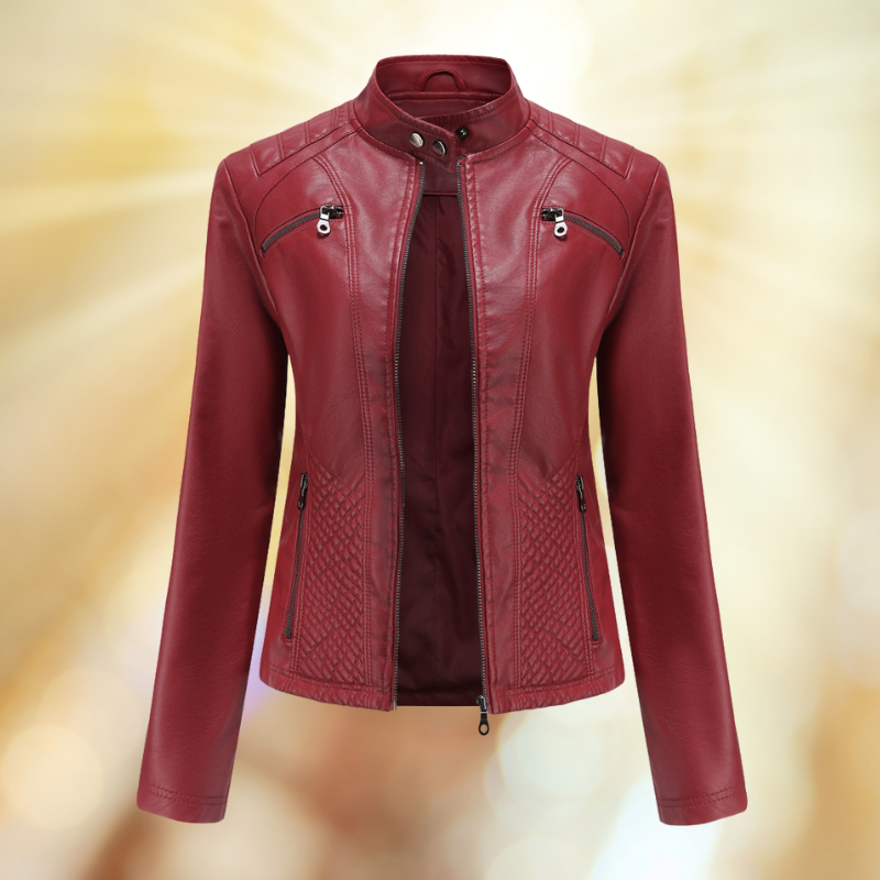Street-wave Leather Jacket For Women Premium Leather Soft Comfortable Figure Flattering Fit