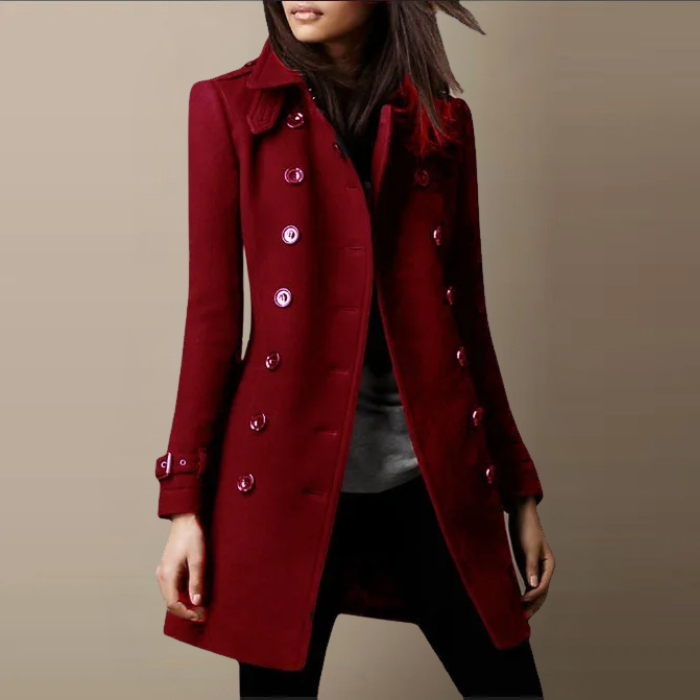 Streetwave Double Breasted Womens Trench Coat Mid Length Timeless Style for Everyday and Formal
