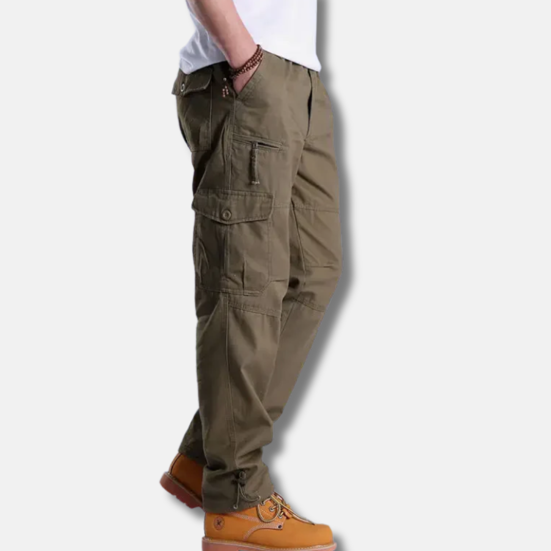 Street-Wave Men's Camouflage Cotton Blend Cargo Pants With Pockets